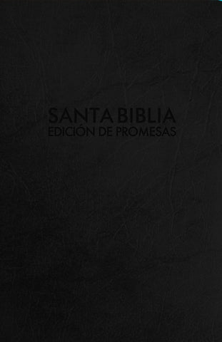 Santa Biblia de Promesas RVR-1960, Compacta / Letra grande, Piel especial con índice, Negra