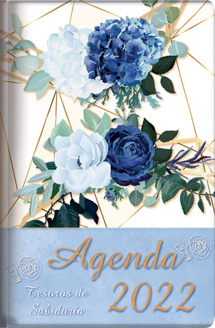 2022 Agenda - Tesoros de Sabiduría - rosas azules reales
